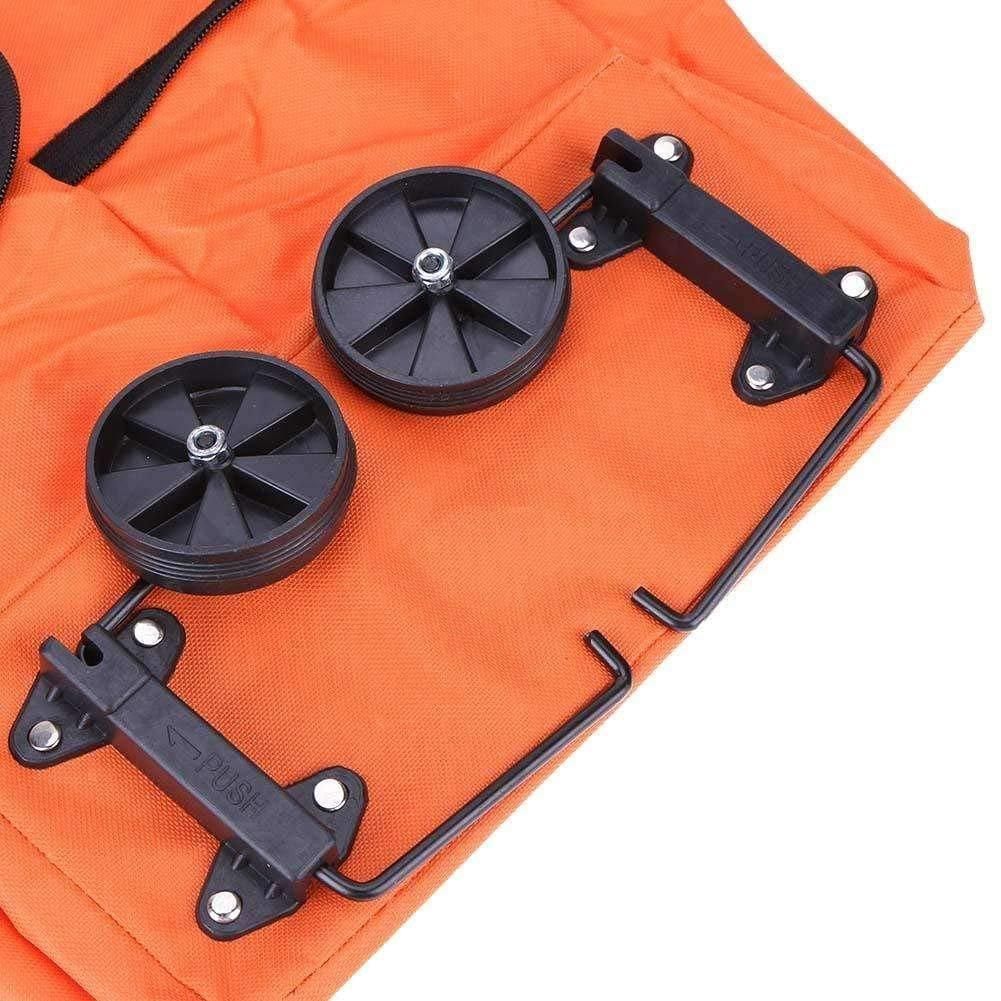 Foldable Light Weight Polyester Shopping Trolley Bag